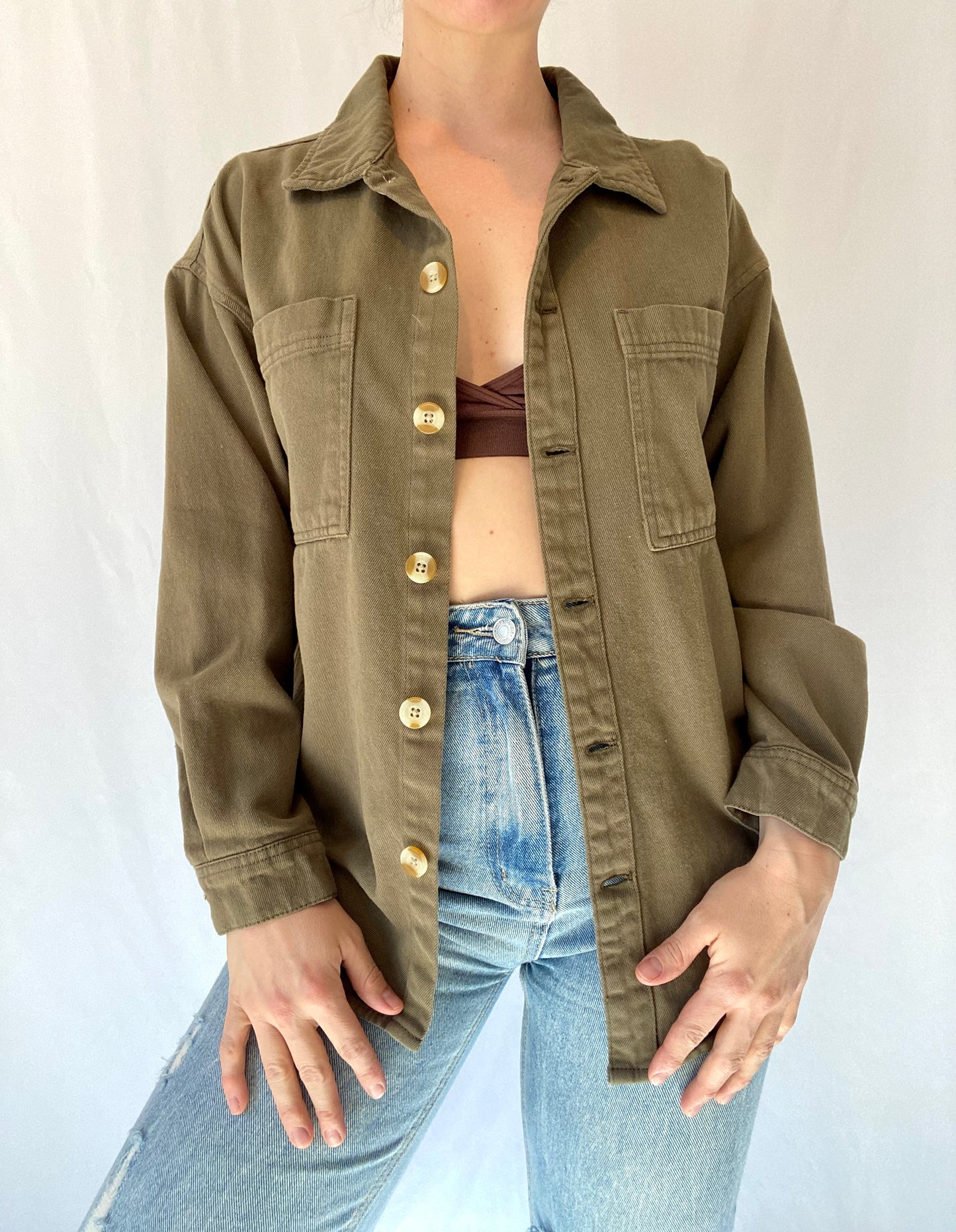 Olive Button Up