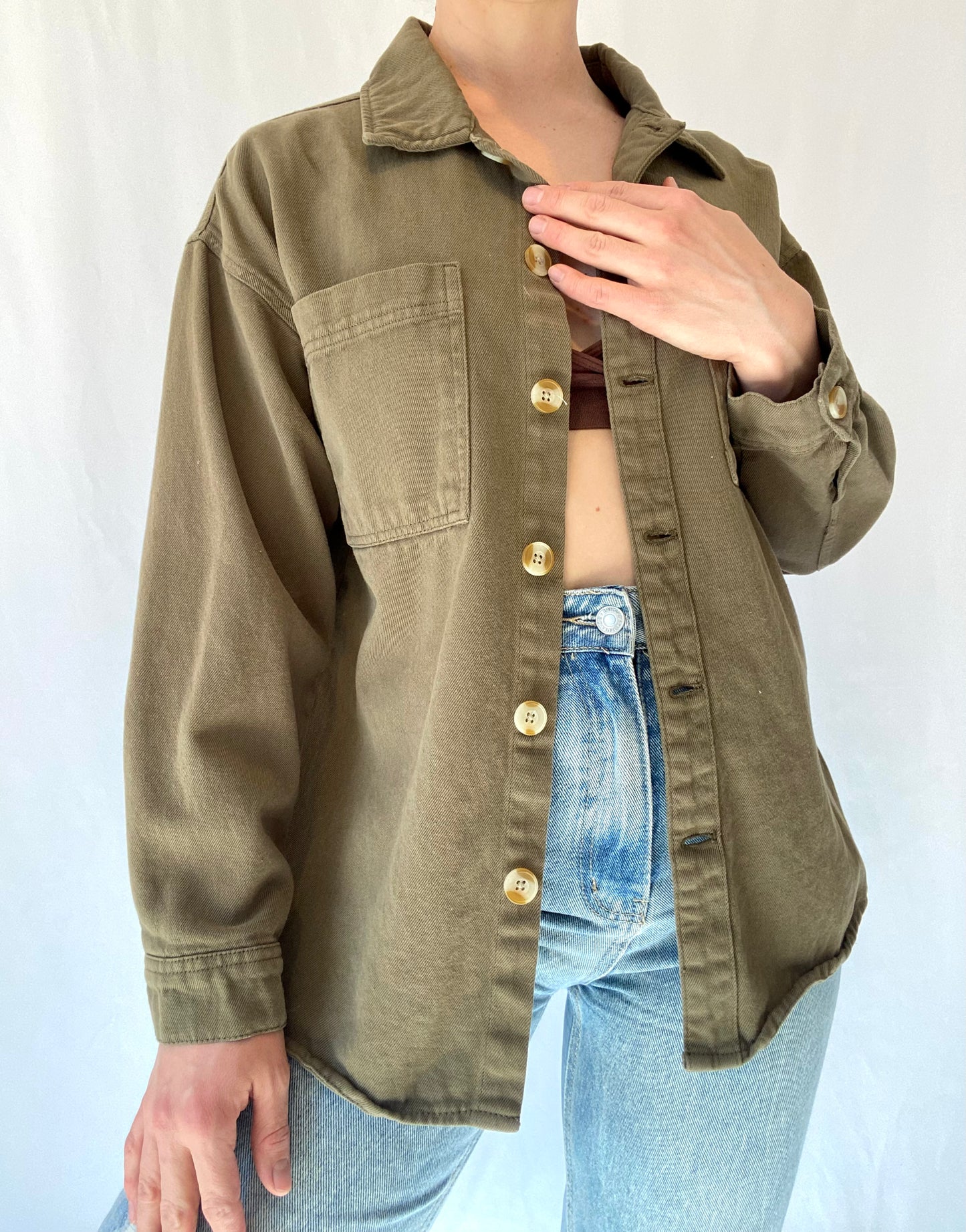 Olive Button Up