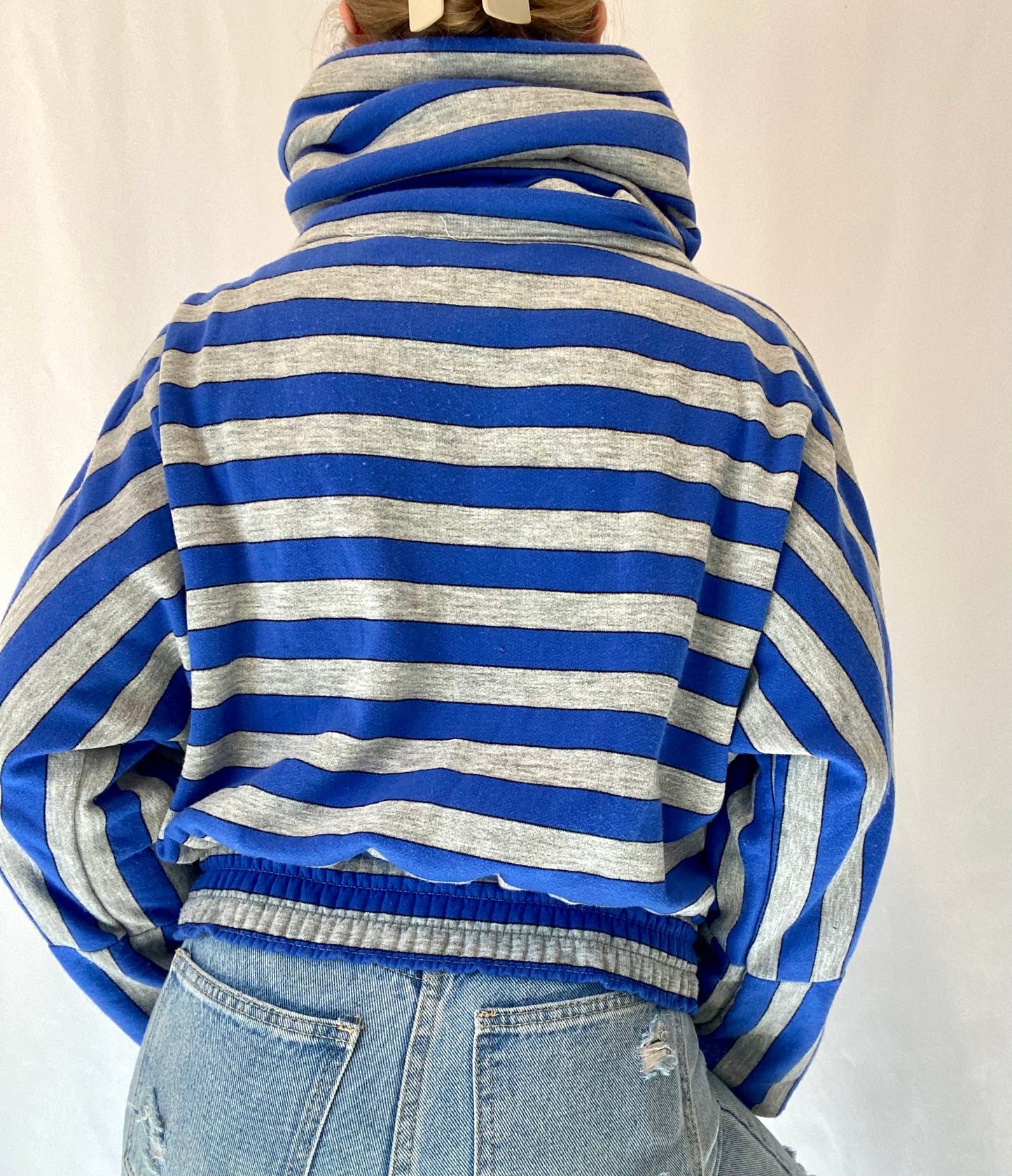 Vintage Striped Zip Up Jacket