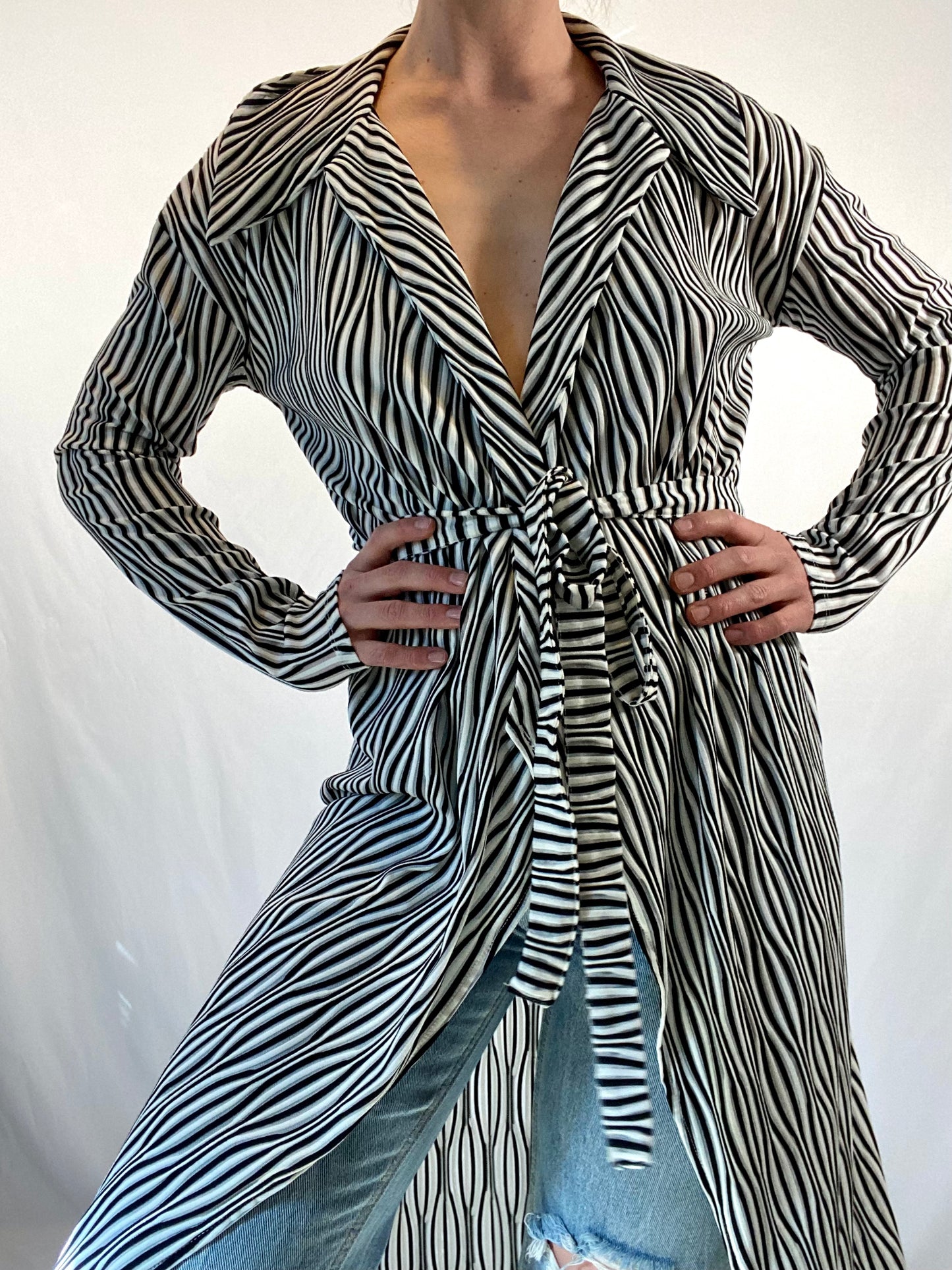 Zara Sheer Cardigan Dress