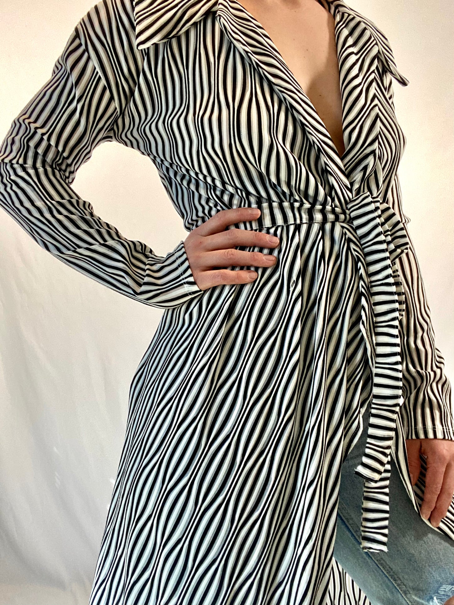Zara Sheer Cardigan Dress
