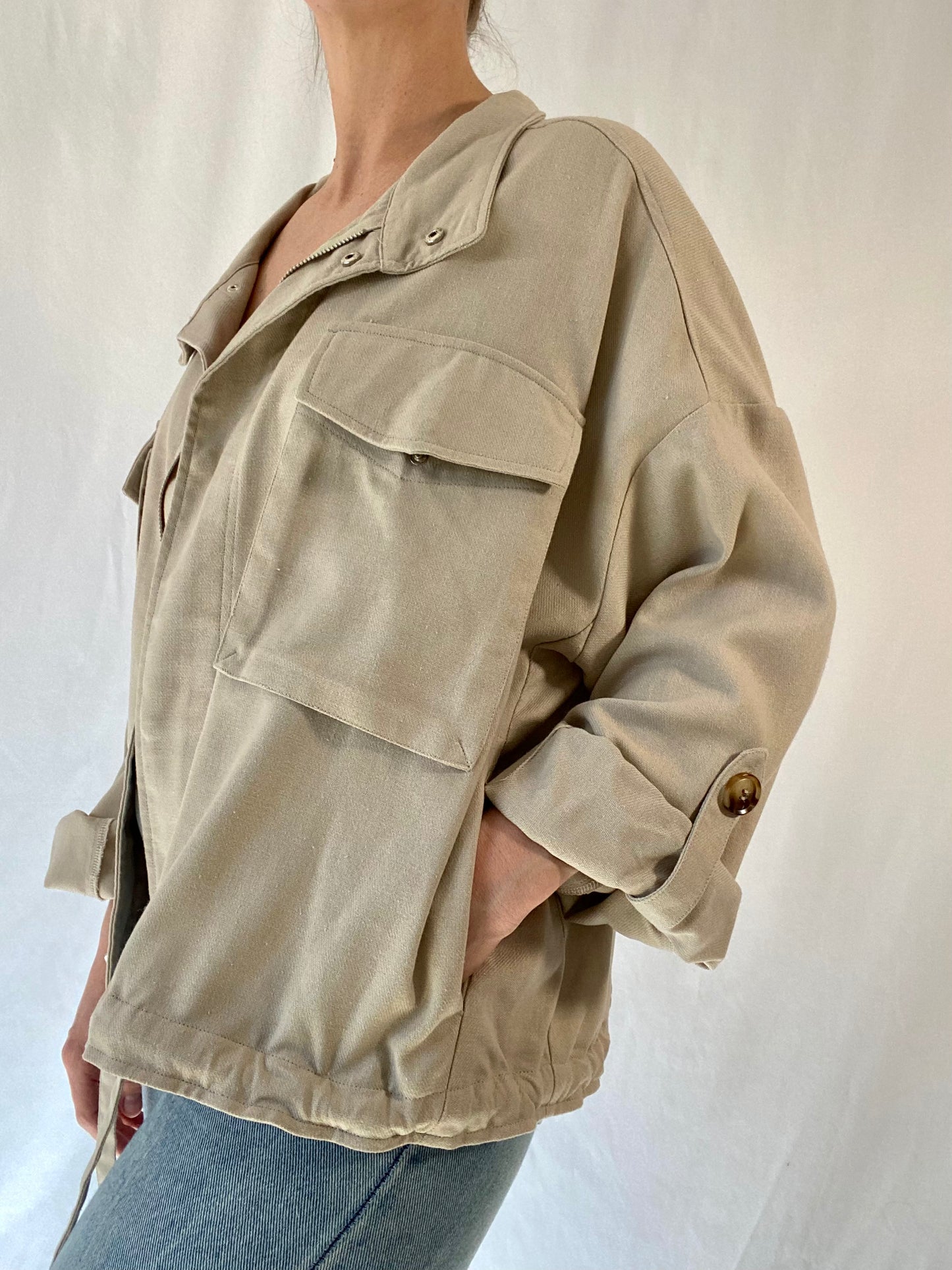 Cropped Utility Jacket