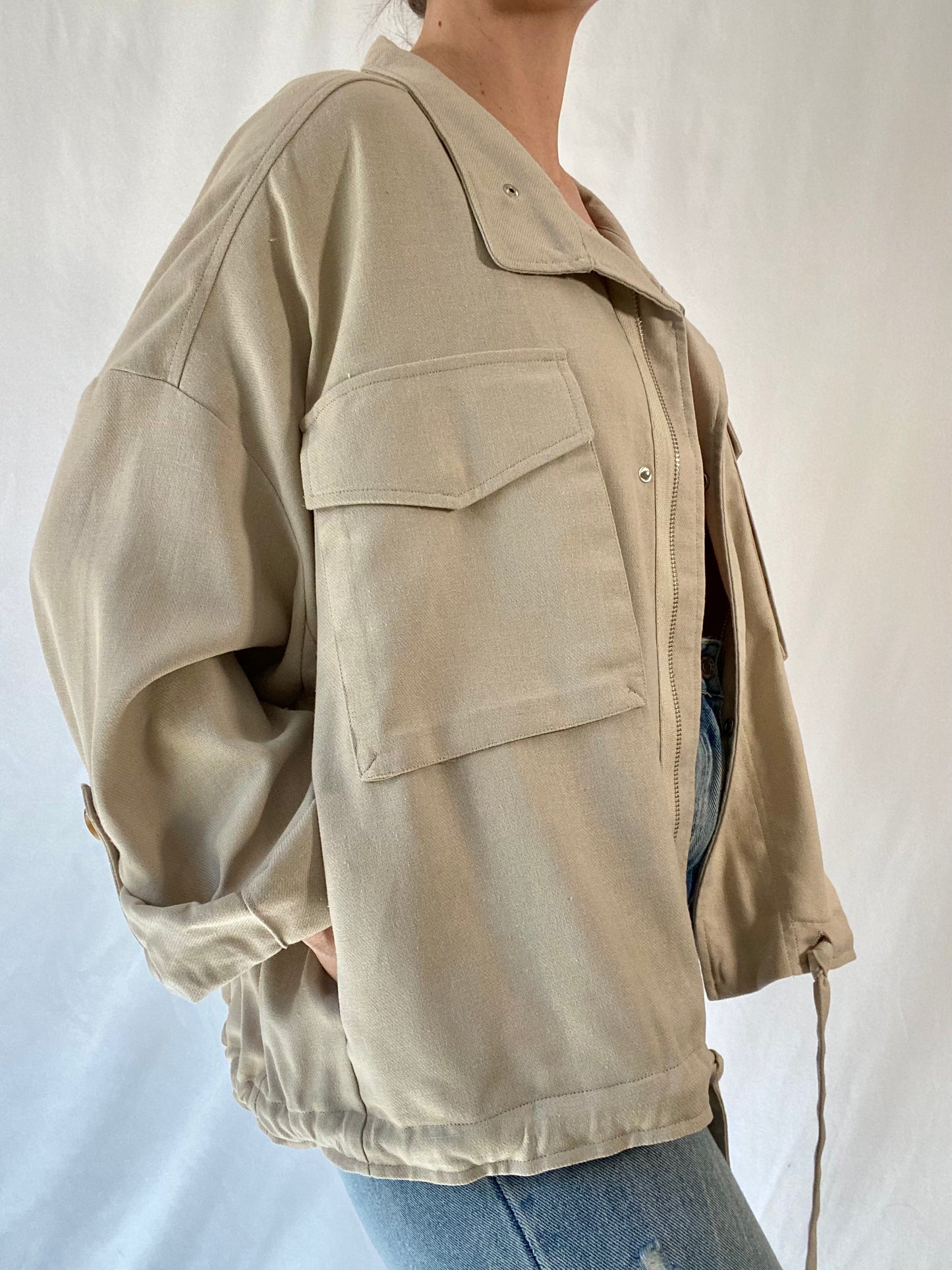 Cropped Utility Jacket