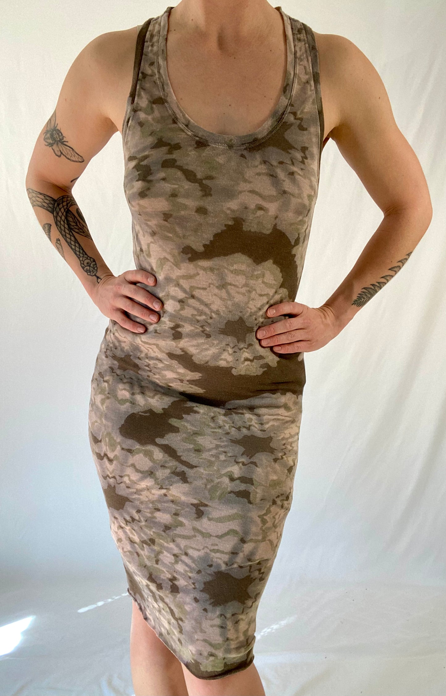 Sheer Tie Dye Dress