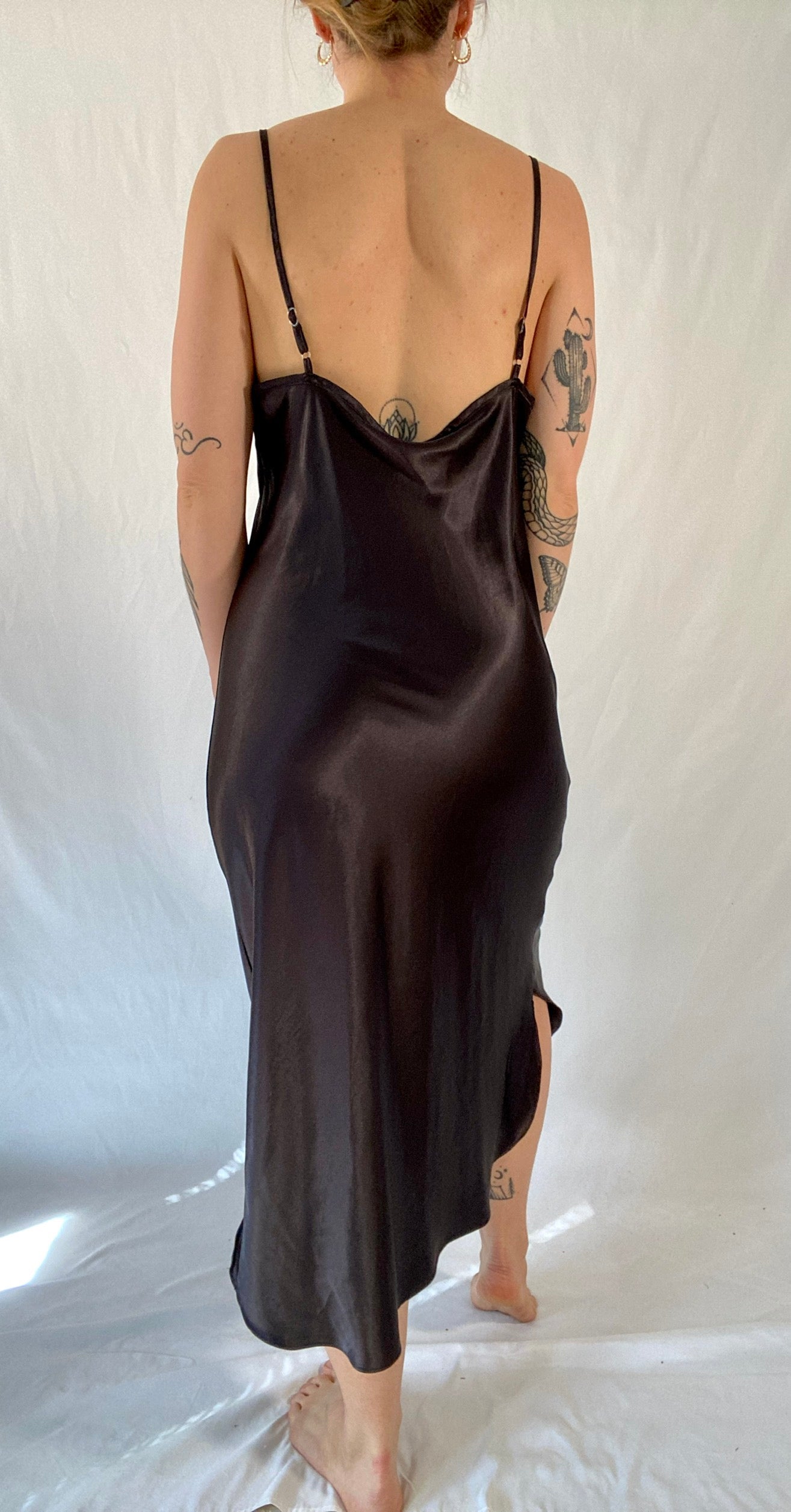 Vintage Black Slip Dress