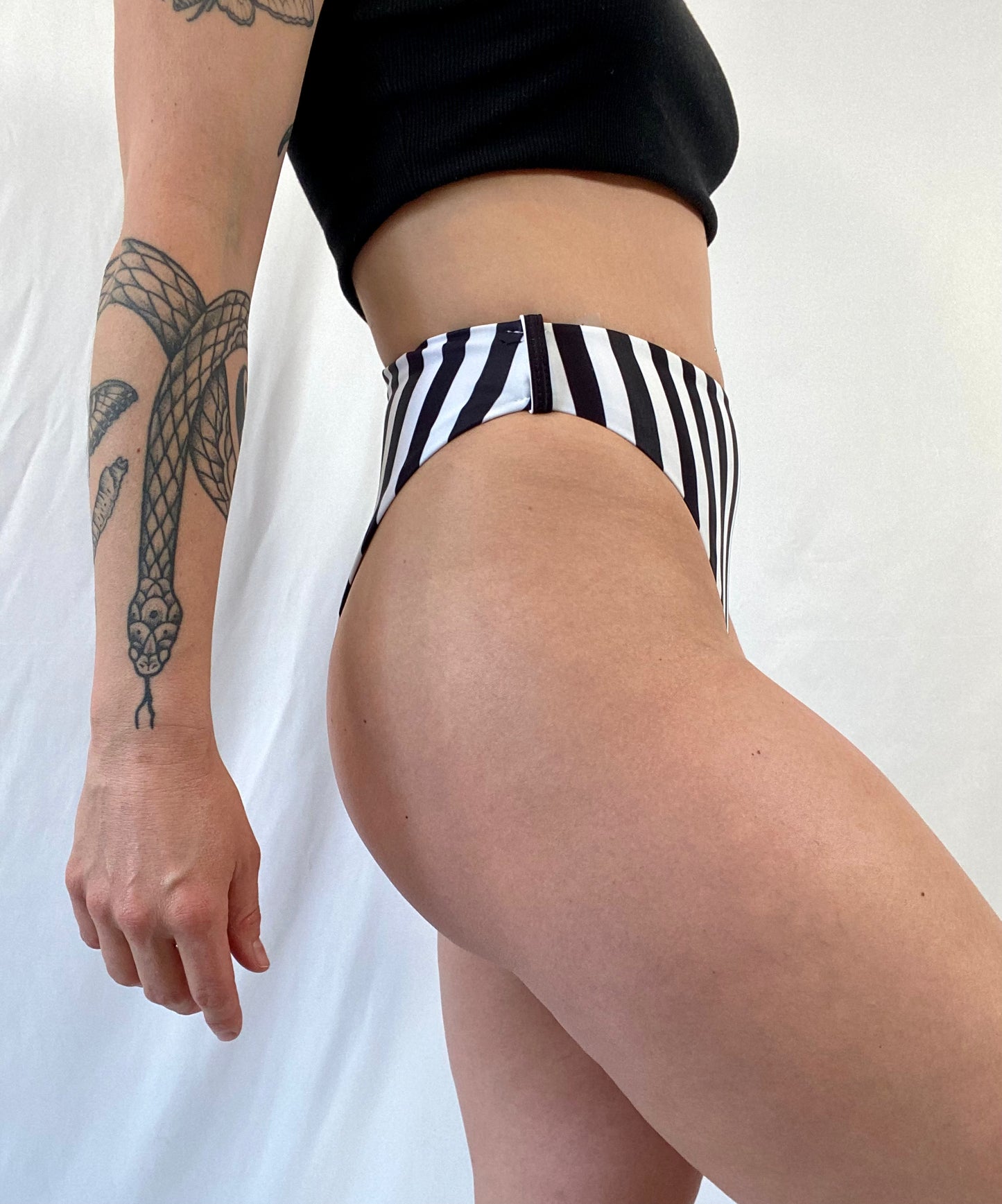Pinstriped Swimsuit Bottoms