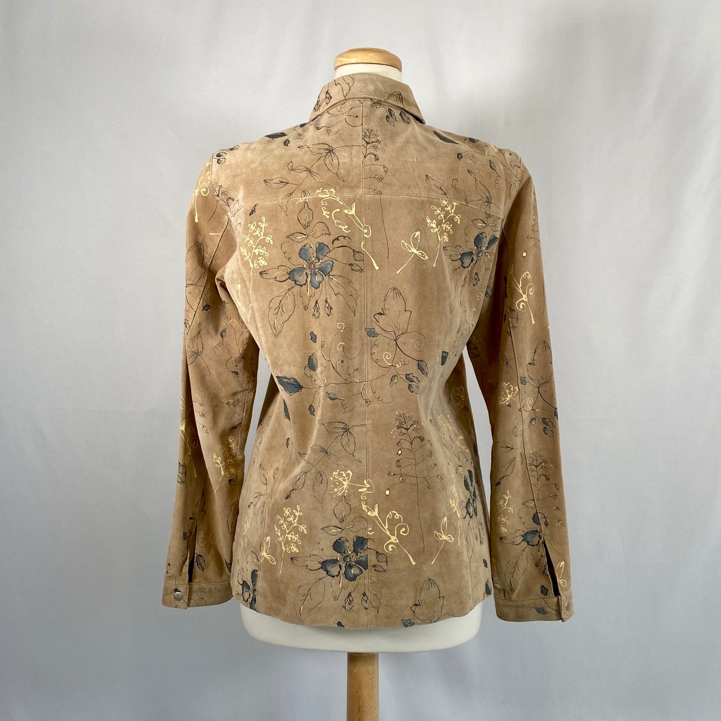 Leather Floral Jacket