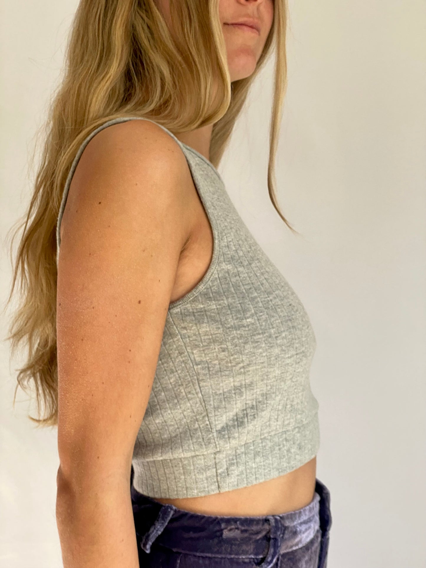 Grey Crop Tank