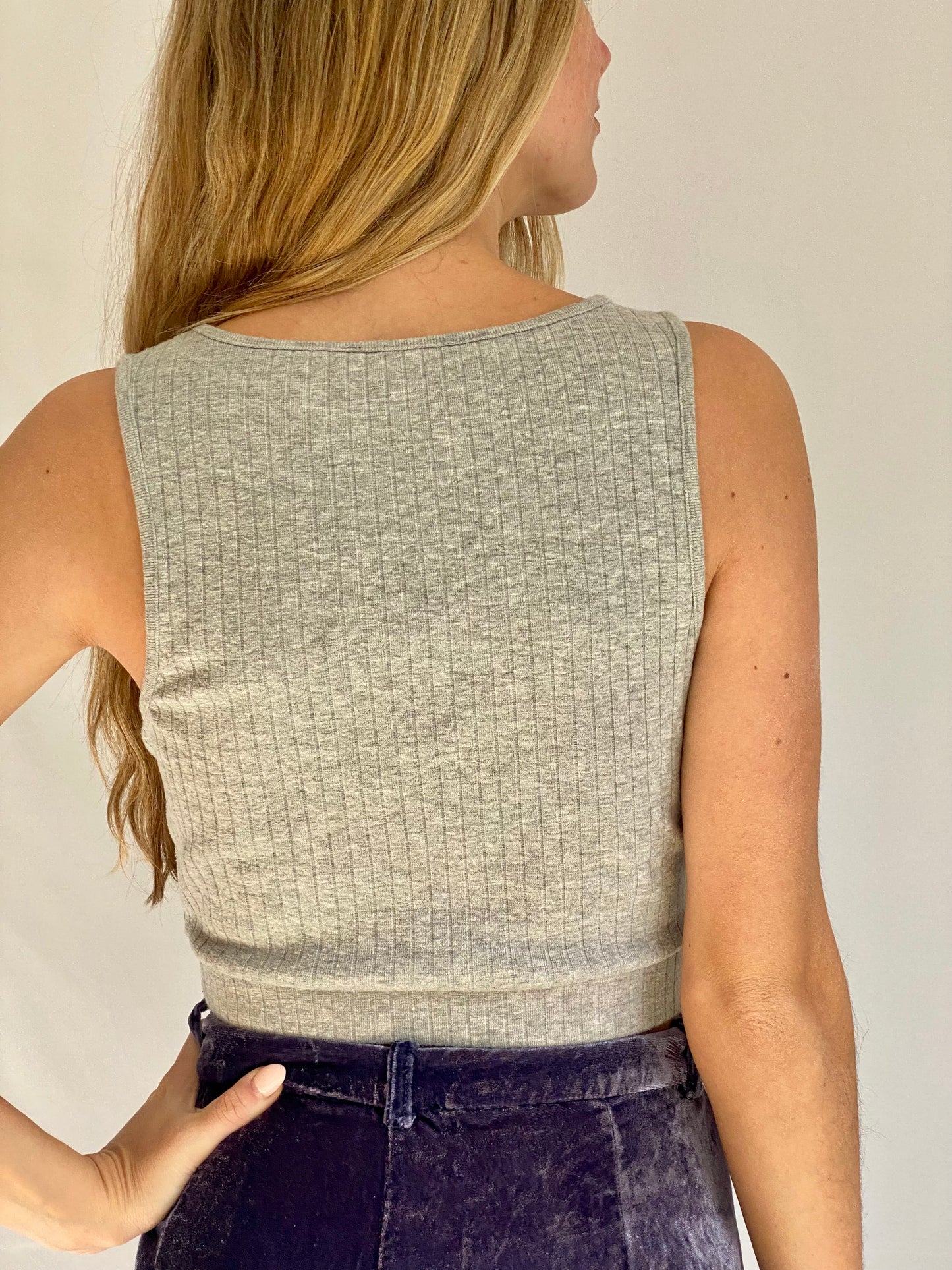 Grey Crop Tank