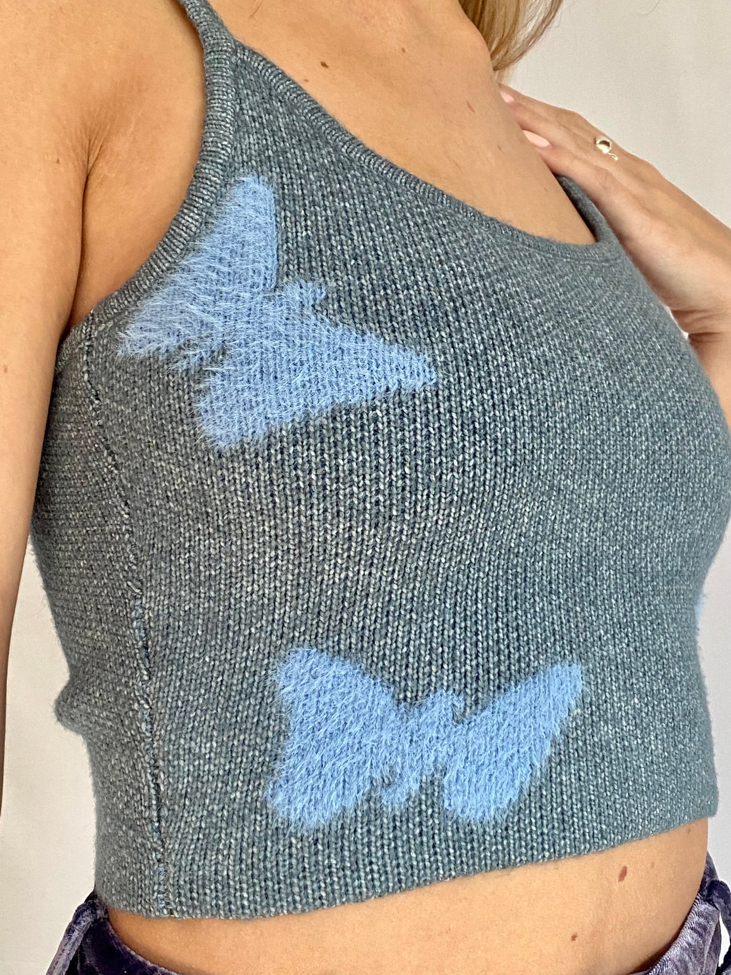Butterfly Knit Tank Top