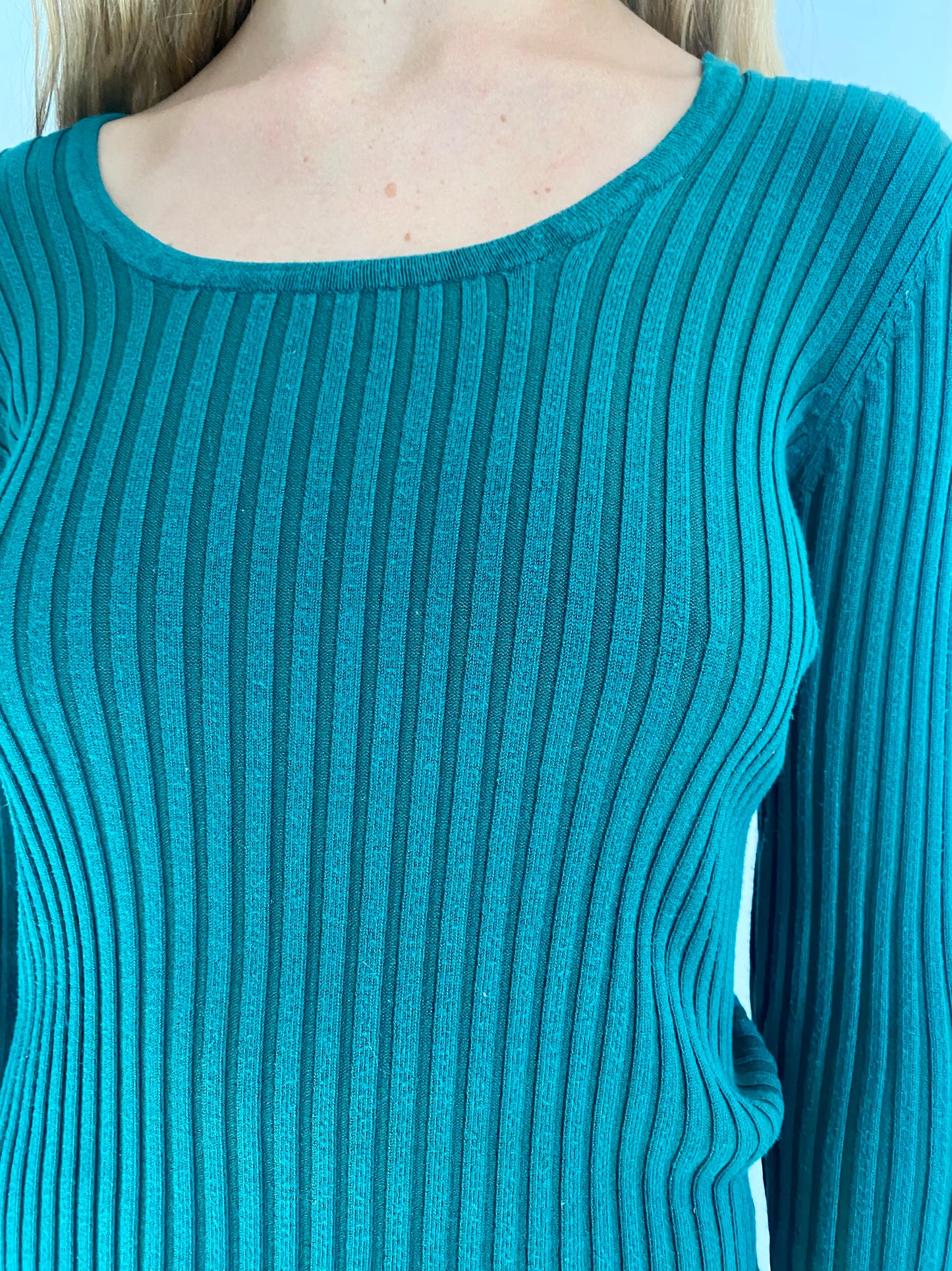 Green Textured Long Sleeve