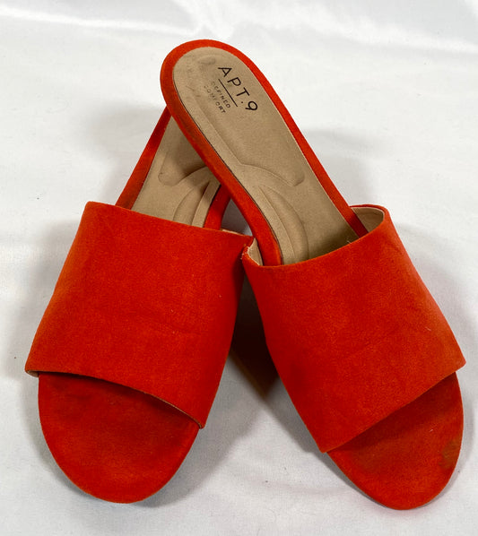 Coral Leather Sandals