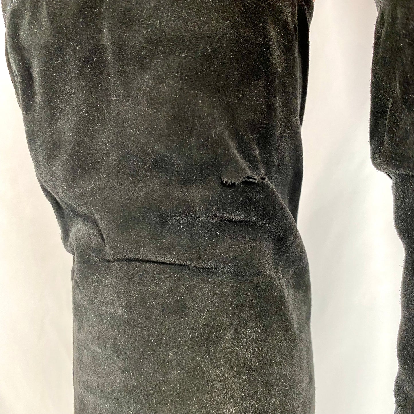 Miu Miu Black Leather Over The Knee Boot