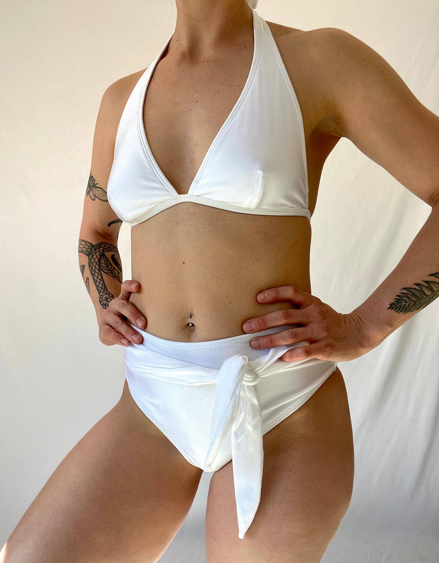 White 2 Piece Bathing Suit