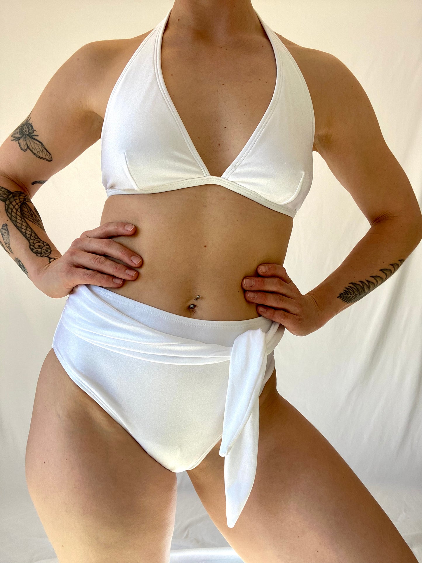 White 2 Piece Bathing Suit