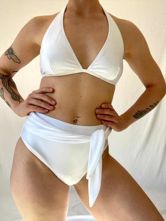 White 2 Piece Bathing Suit