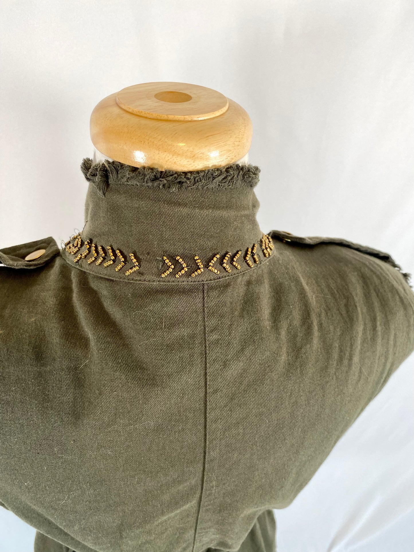 Zara Vest WIth Gold Beaded Accents