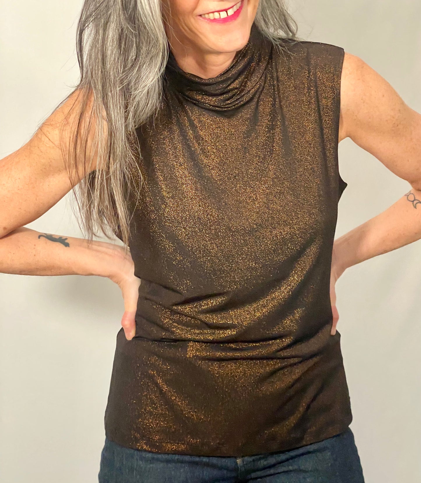 Copper Sparkle Shirt