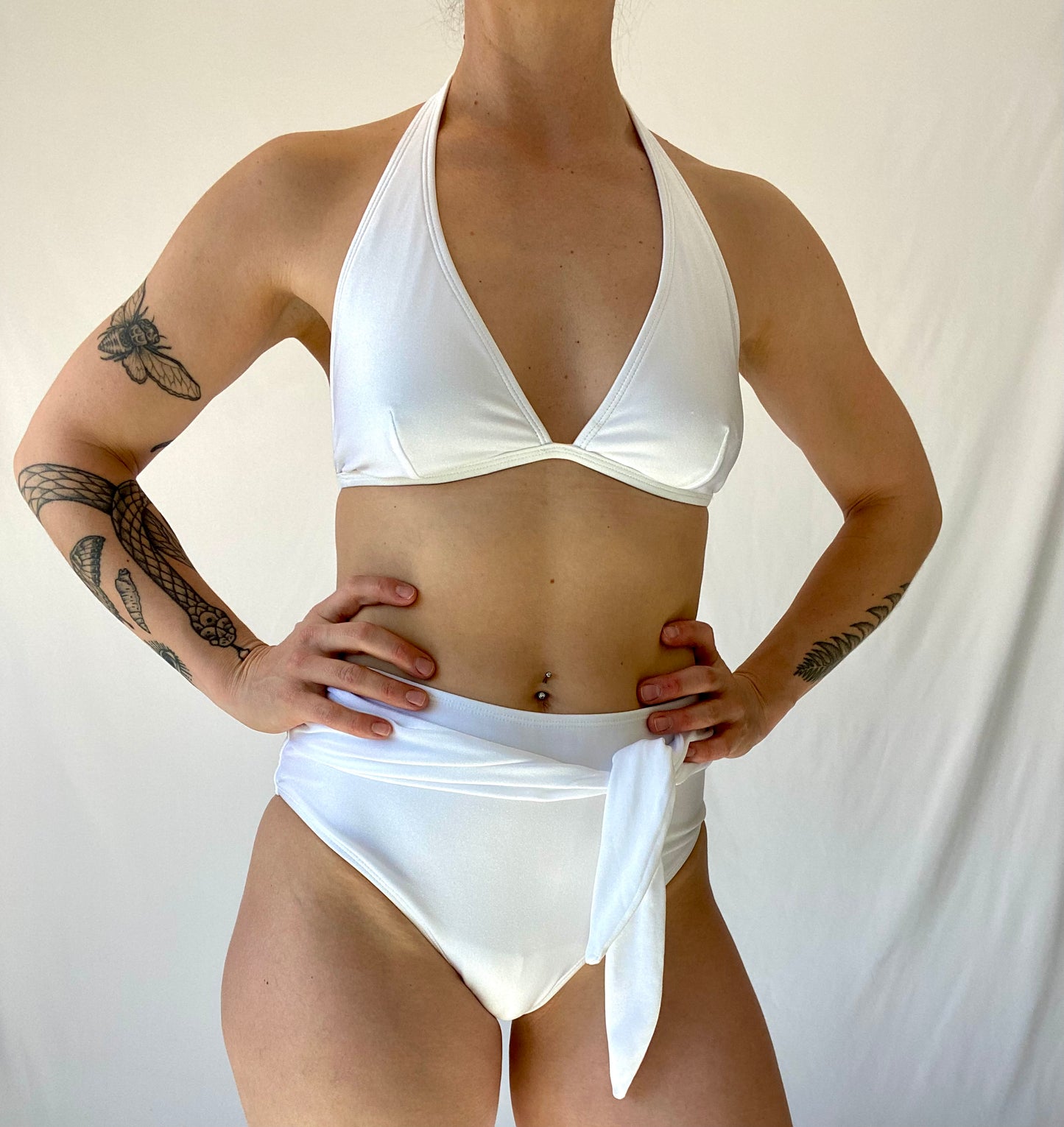 White 2 Piece Bathing Suit