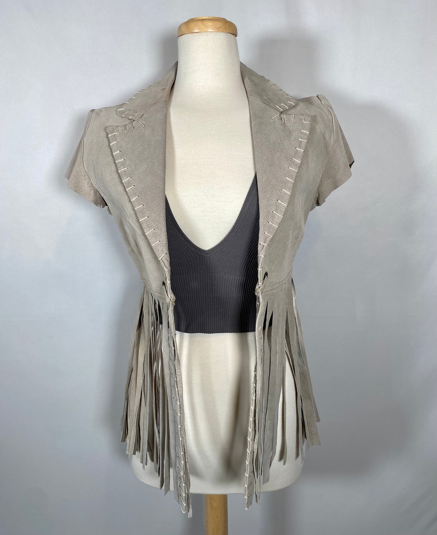 Leather Tassel Jacket