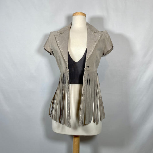 Leather Tassel Jacket