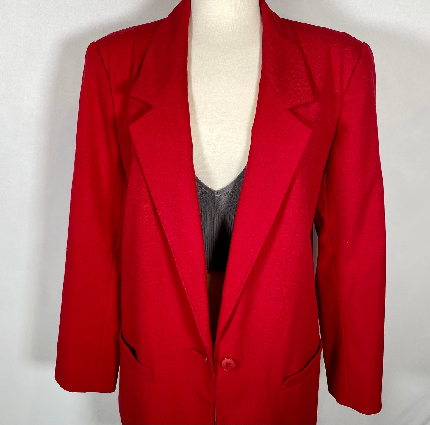Vintage Red Blazer