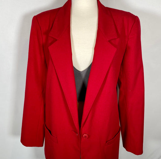 Vintage Red Blazer