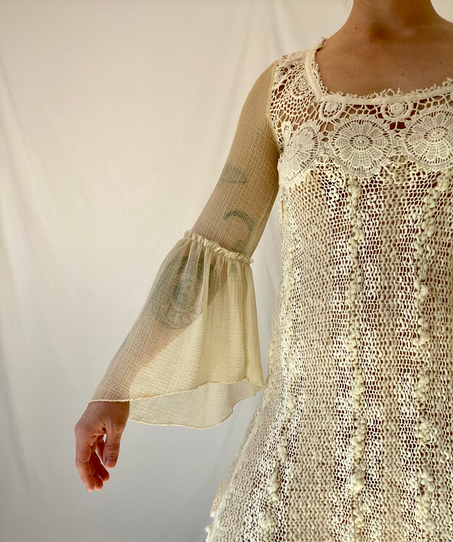 Free People Crochet Wool Dress