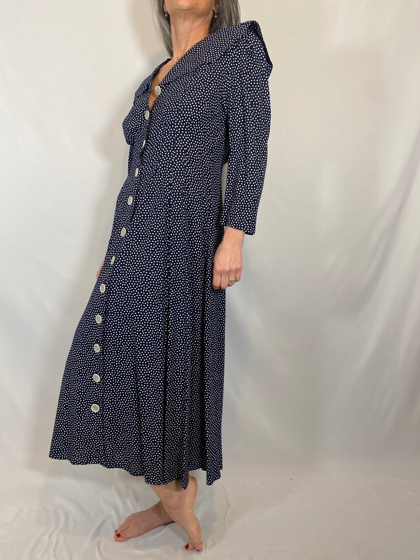 Vintage Katie Mfg Polka Dot Dress