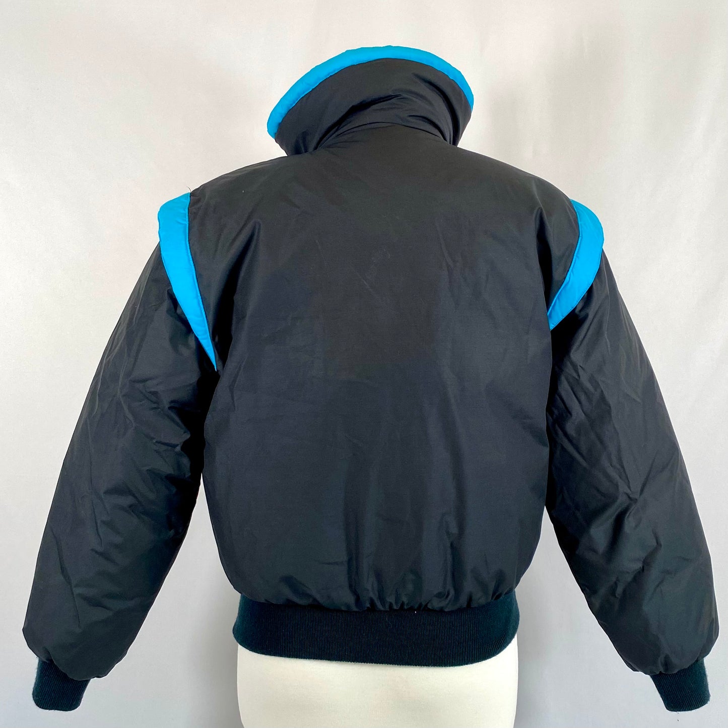 Vintage Black & Blue Down Jacket