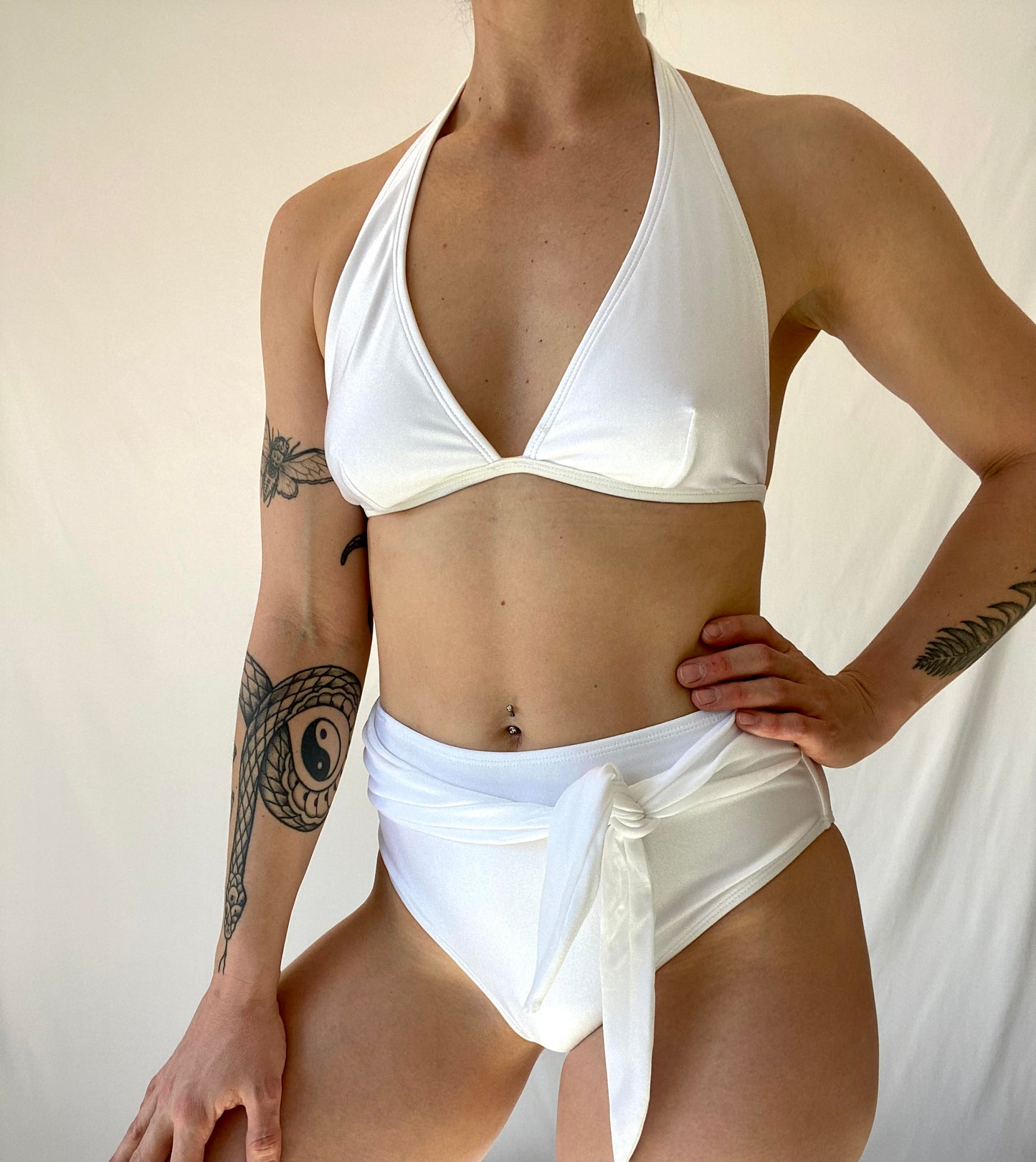 White 2 Piece Bathing Suit