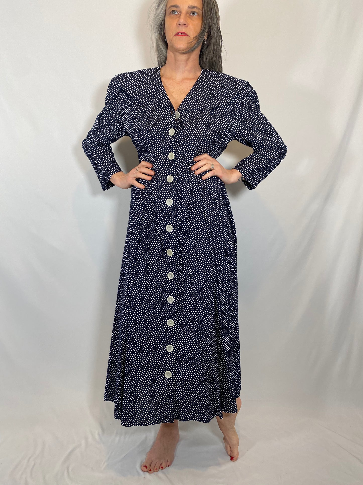 Vintage Katie Mfg Polka Dot Dress