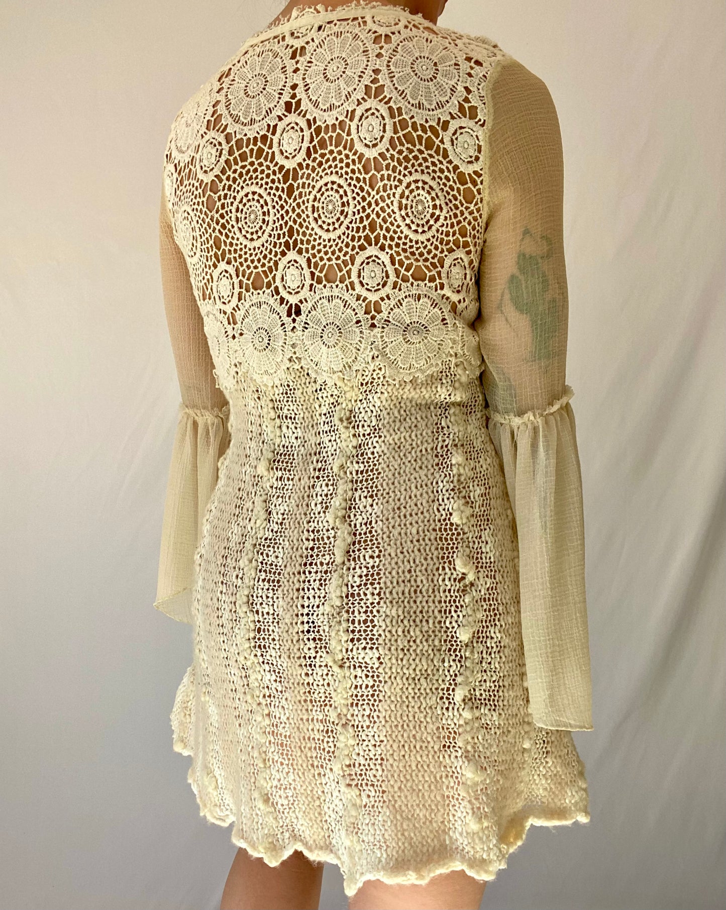 Free People Crochet Wool Dress