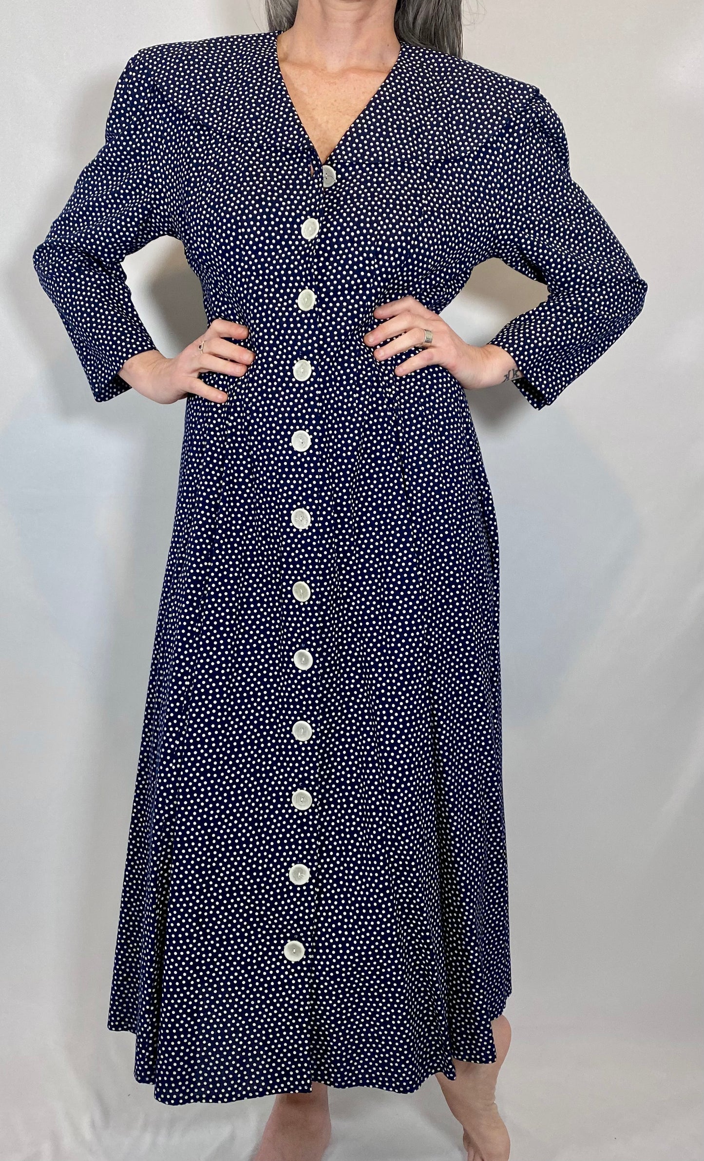Vintage Katie Mfg Polka Dot Dress