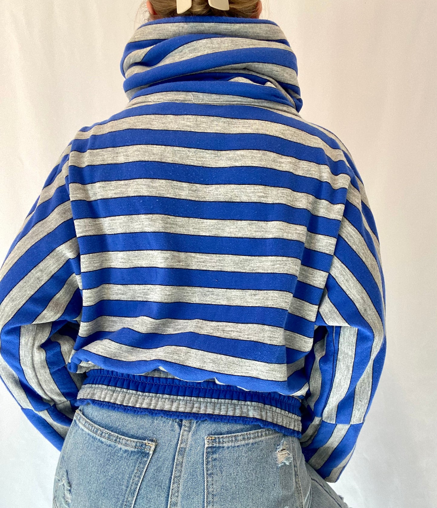 Vintage Striped Zip Up Jacket