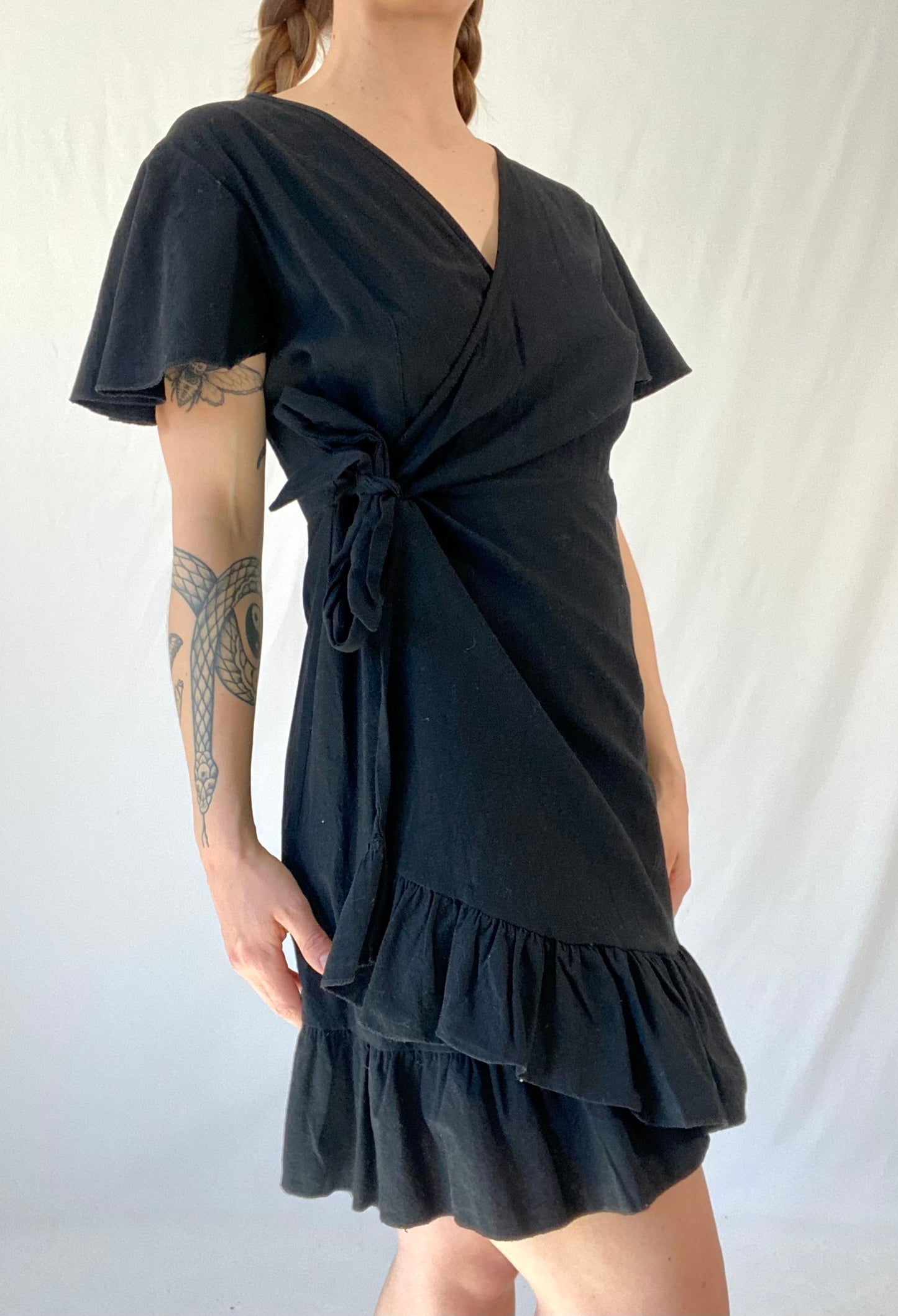 Black Wrap Dress