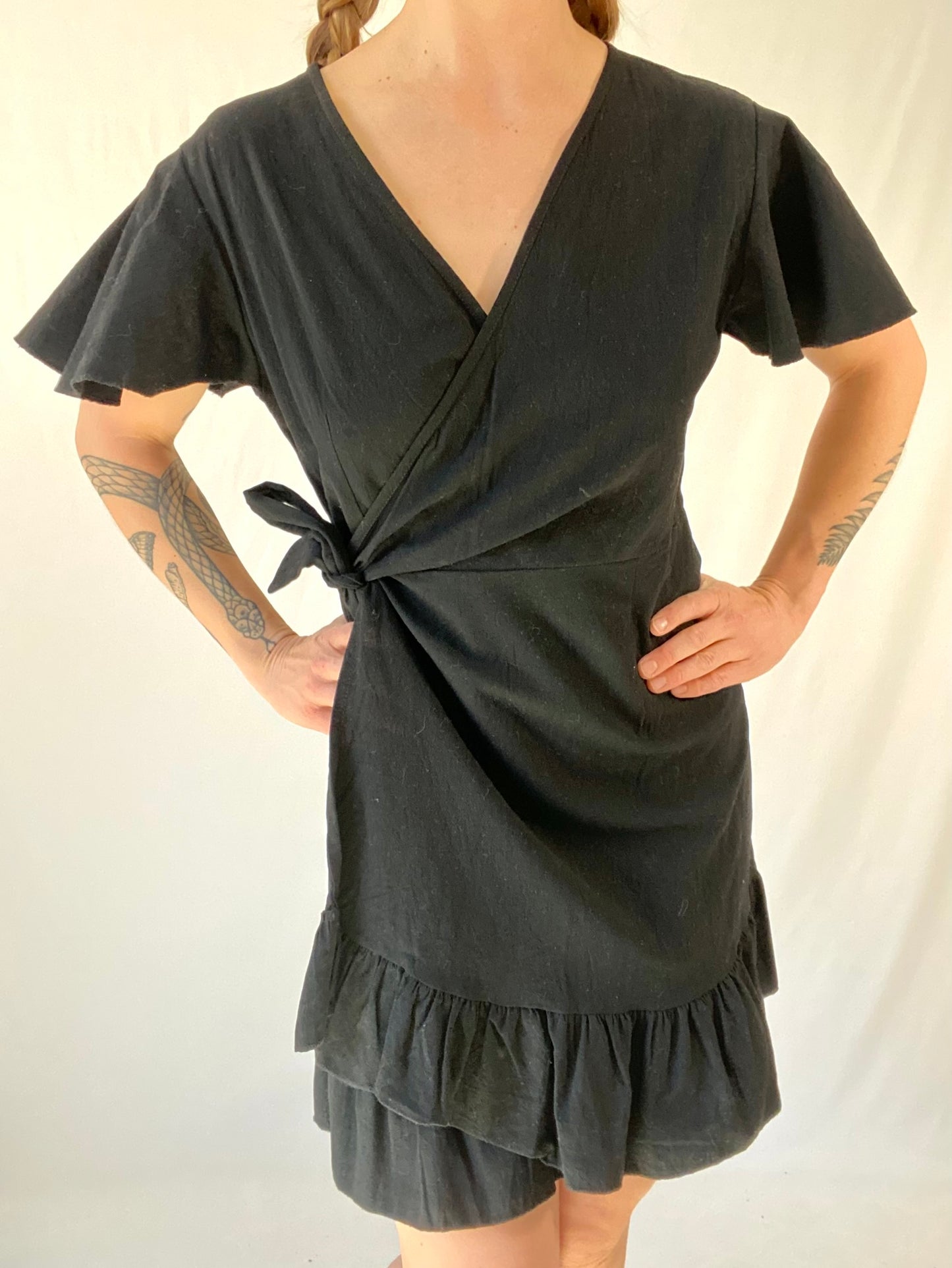 Black Wrap Dress