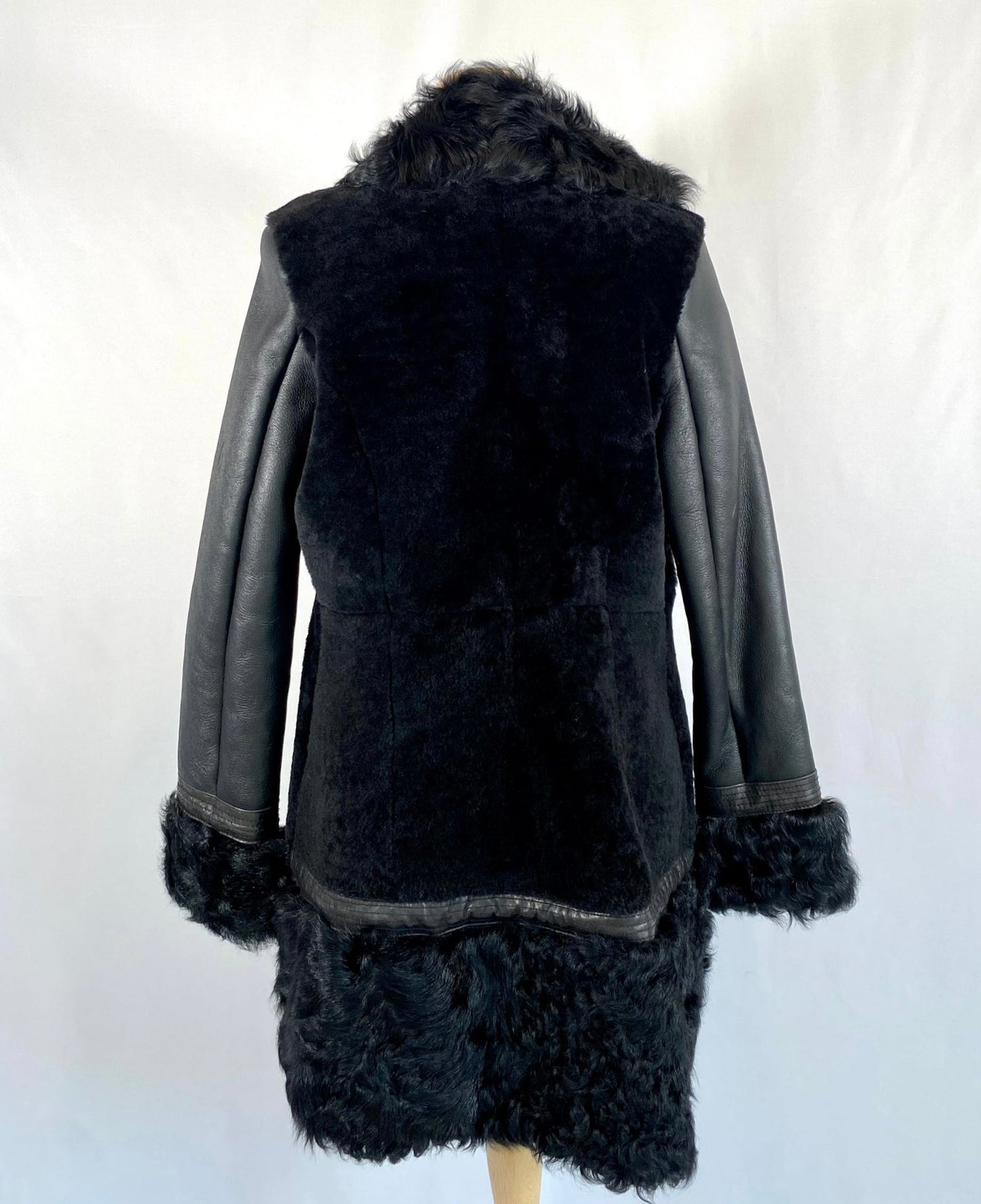 Topshop Premium Real Shearling Leather Sheepskin Coat