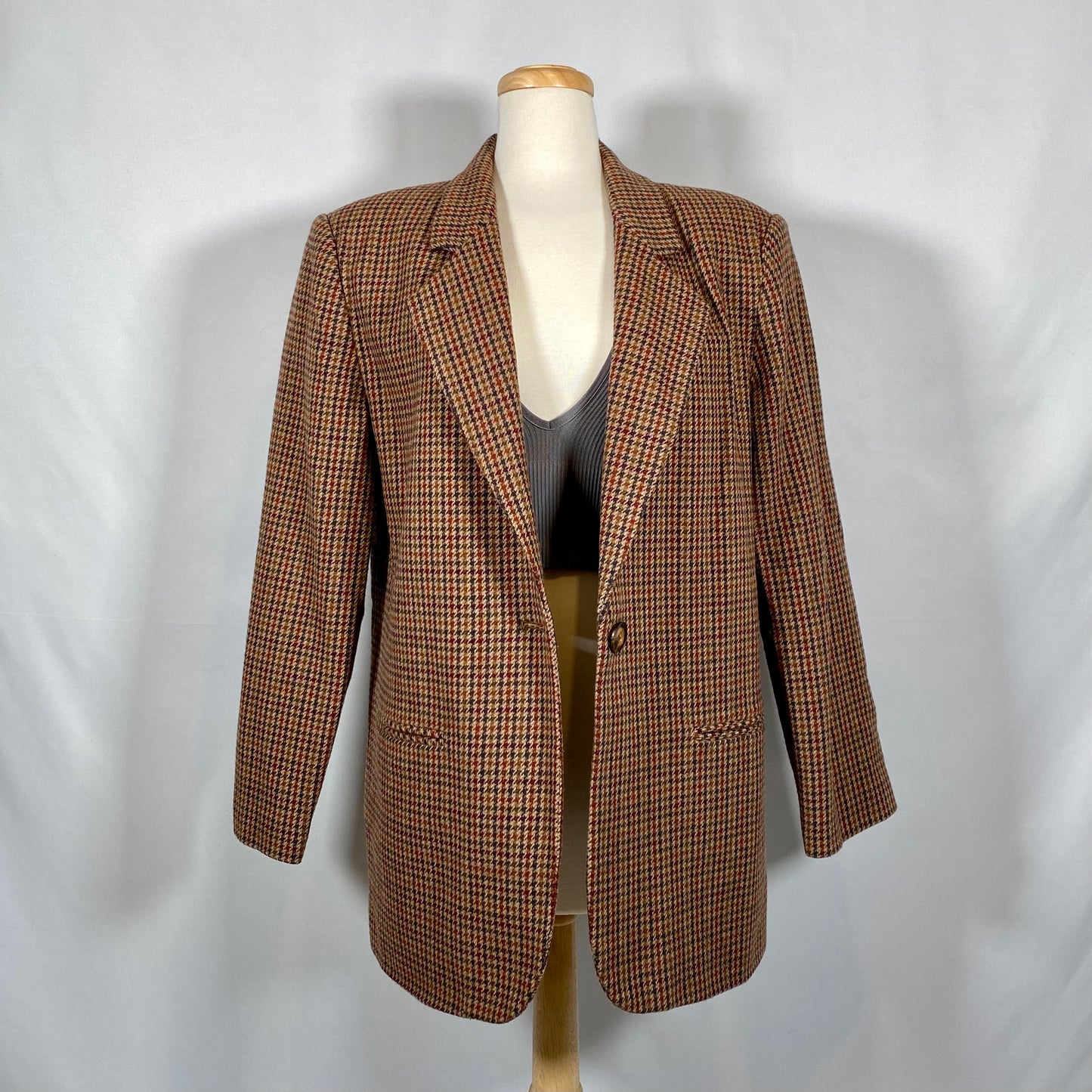 Vintage Houndstooth Blazer