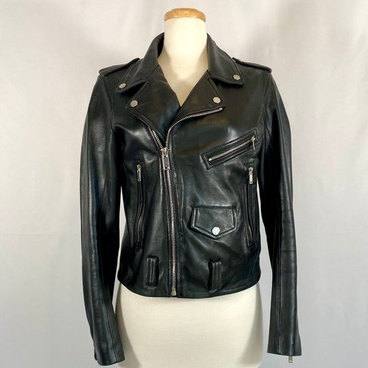 Zara Vegan Leather Moto Jacket