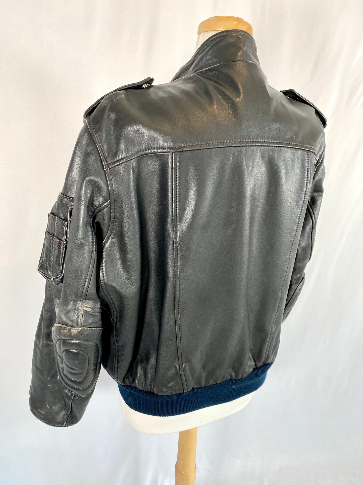 Vintage Mens Leather Riding Jacket