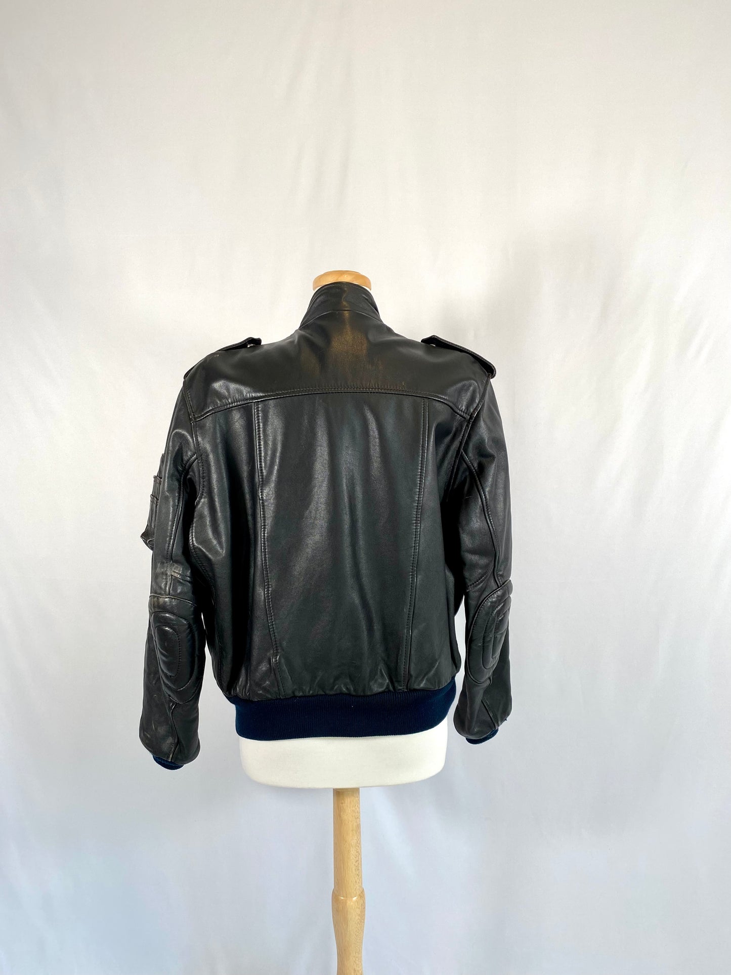 Vintage Mens Leather Riding Jacket