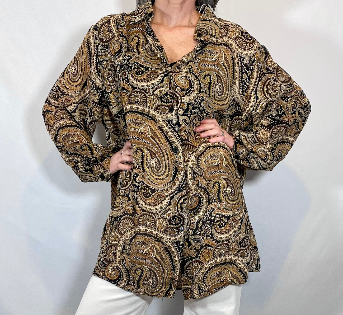 Lane Bryant Paisley Blouse Dress