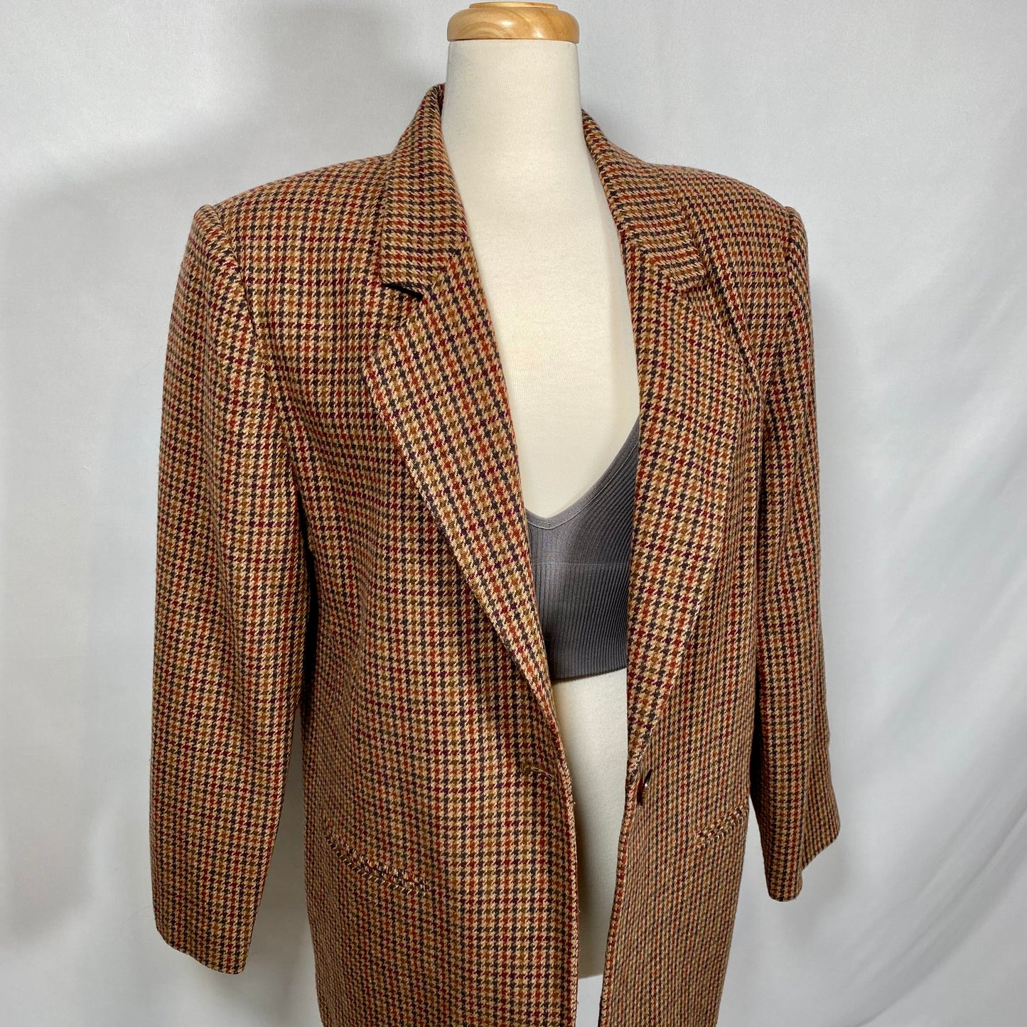 Vintage Houndstooth Blazer